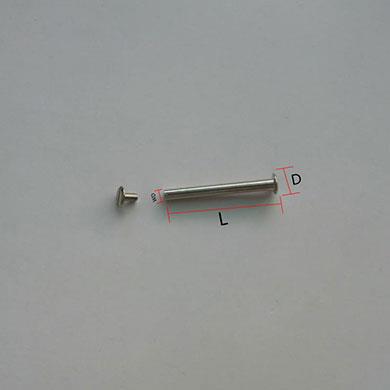 book screw (Iron, copper, plastic)